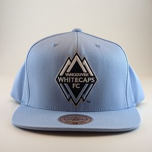 Mitchell & Ness Vancouver Whitecaps Snapback Hat Baby Blue